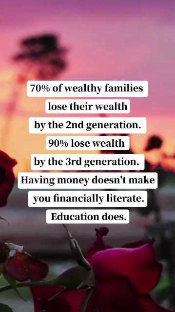 Wealthy families lose their wealth - Article cover image