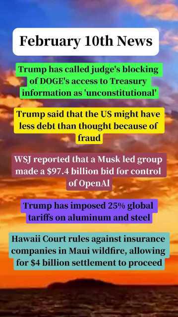 February 10th News - Article cover image